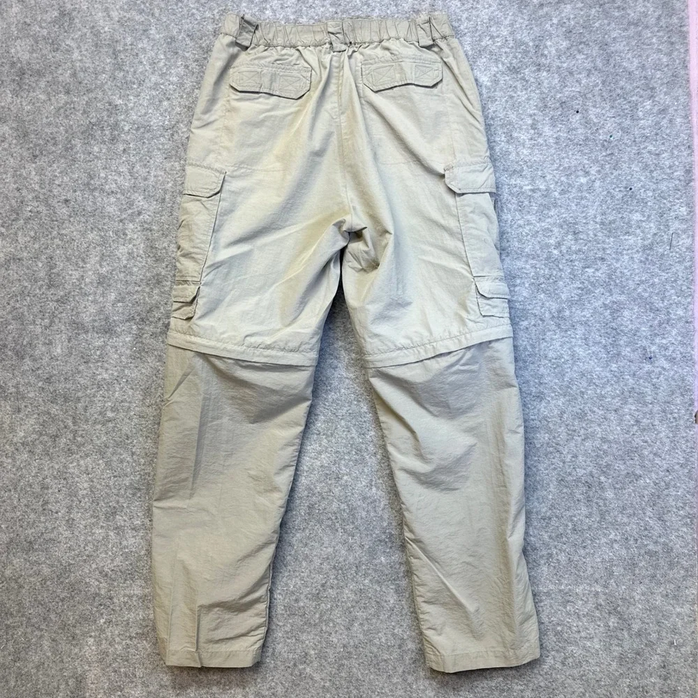 Rugged Exposure Convertible Cargo Pants Mens Medium Tan Good Zip Off Hiking